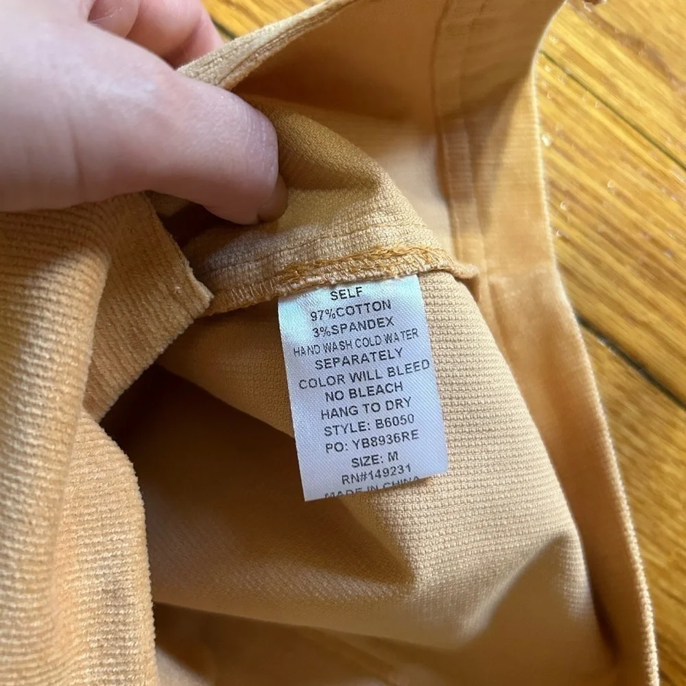 Kori America Skirt Women Small Medium Corduroy Peach /Tan Short